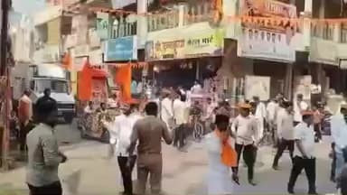 धर्माबाद: शिव जयंती महोत्सवानिमित्त शहरात काढण्यात आली भव्य मोटर सायकल रॅली, शेकडोच्या संख्येने युवा वर्गाचा सहभाग