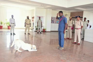గద్వాల్: గద్వాల పోలీస్ విభాగానికి చేరిన ట్రెయిన్డ్ జాగిలం ‘ఆర్య
