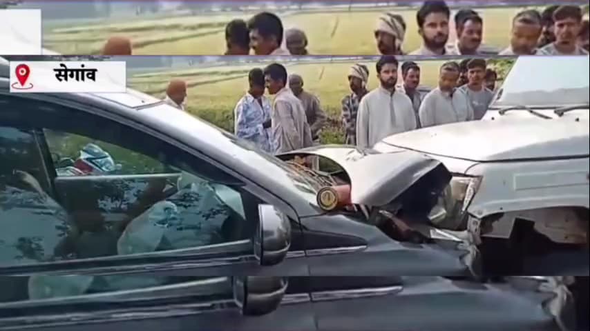 सेगांव: समीपत ग्राम कादवी में खड़वा-बड़ौदा मार्ग पर करीब 2 बजे रात को तीन वाहनों की जोरदार आमने-सामने भिड़ंत हुई। #सेगावन्यूज़