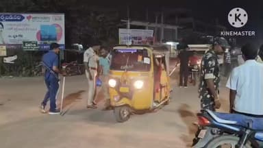 చెన్నూరు: చెన్నూరు పట్టణంలో డ్రంక్ అండ్ డ్రైవ్ తనిఖీలు చేపట్టిన పోలీసులు