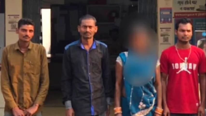 नवागढ़: नवागढ़ पुलिस ने घर के अंदर घुसकर टंगिया से प्राणघातक हमला करने वाले पति-पत्नी और उनके दो बेटों को किया गिरफ्तार