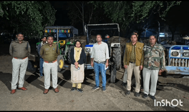 गुना: सेंधुआ गांव में खनिज विभाग की छापेमारी, रेत का अवैध उत्खनन करते तीन ट्रैक्टर ट्रॉली जब्त