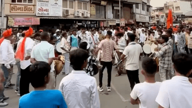 વ્યારા: શિવાજી જયંતિ નિમિતે વ્યારામાં શોભાયાત્રા નીકળી