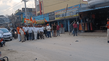 सिसई: #असम #बंगाल में #भाजपा की बंपर जीत पर भाजपाइयों ने निकाला #विजय_जुलूस, पटाखे फोड़े   झालमुरी और लड्डू बांटा