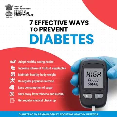 #BeatNCDs | Take control of your health and lower the risk of diabetes complications with simple yet effective habits.
Follow these habits today for a healthier tomorrow!
