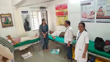 रत्नागिरी :शिवप्रतिष्ठान" साटवली यांचे सौजन्याने आयुष्मान आरोग्य मंदीर साटवली ता. लांजा येथे रक्तदान शिबिराचे आयोजन