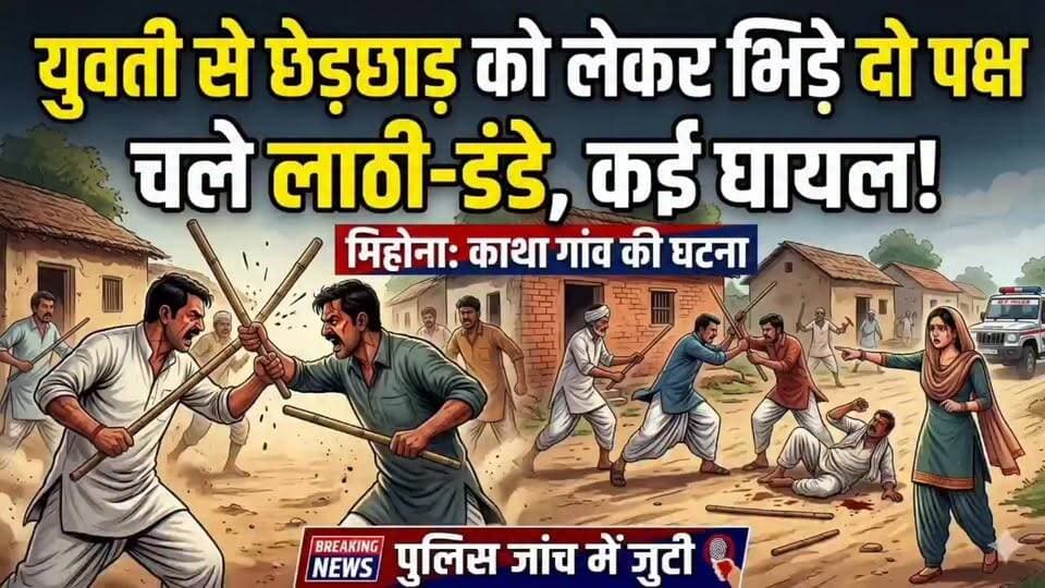 #लहार के #मिहोना में रात में दो पक्षों में हुआ यह ,,,