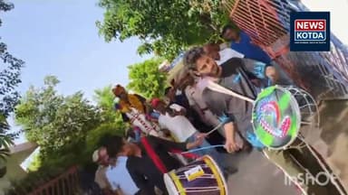 #एएसपी की अनोखी विदाई, ढोल-नगाड़ों के साथ घोड़े पर बैठाकर किया सम्मान police #udaipur #rajastjan