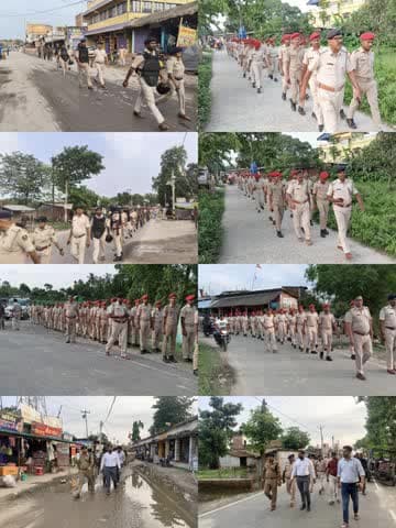 #ईद_उल_अज़हा (बकरीद) पर्व को शांतिपूर्ण एवं सुरक्षित वातावरण में सम्पन्न कराने हेतु #कटिहार_पुलिस द्वारा आज दिनांक 27.05.2026 को सभी SDPO के नेतृत्व में विभिन्न थाना क्षेत्रों में विधि-व्यवस्था संधारण के उद्देश्य से फ्लैग मार्च निकाला गया।