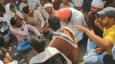 खाद की मांग को लेकर किसानों ने अशोकनगर में किया चक्का जाम #kisan #askn #DAP #NPK