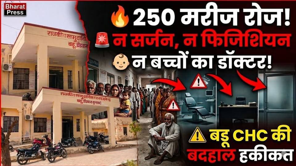 सामुदायिक स्वास्थ्य केंद्र बडू की जमीनी हकीकत | CHC Badu Ground Report | Didwana Kuchaman News
#Parbatsar #परबतसर #didwananews #didwanakuchaman #nagour #rajasthan #RajasthanNews #BreakingNews #LatestNews