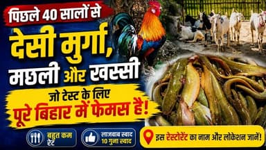 सीमांचल का सबसे फेमस देसी ढाबा! 🤤 40 सालों से पूरे बिहार में है इसके सस्ते और लाजवाब स्वाद का जलवा 🍖🔥
#DesiFood #DesiMurga #DesiKhassi #देसी_मछली #PublicReview
सीमांचल का वो 40 साल पुराना ढाबा, जिसका टेस्ट पूरे बिहार में है फेमस! 🤤🔥
यहाँ का देसी खस्सी, मुर्गा और मछली खाकर लोग उंगलियां चाटते रह जाते हैं। 🍖🐟 थंबनेल में आपने देखा ही होगा कि ये जगह अपने "बहुत कम रेट" और "10 गुना लाजवाब स्वाद" के लिए जानी जाती है। हमने सीधा पब्लिक से पूछा कि यहाँ का स्वाद असल में कैसा है। 🎤
आखिर क्या है इस रेस्टोरेंट का नाम और लोकेशन? पब्लिक का असली ओपिनियन जानने के लिए पूरा वीडियो देखें और अपने दोस्तों (खासकर नॉन-वेज लवर्स) के साथ शेयर करें! 👇