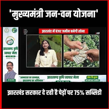 बंजर ज़मीन बनेगी सोना! झारखंड सरकार दे रही है पेड़ों पर 75% सब्सिडी
#thenewspost #jharkhandyojna #JharkhandGovernment #TreePlantation #75PercentSubsidy #GreenJharkhand #FarmersBenefit #BreakingNews