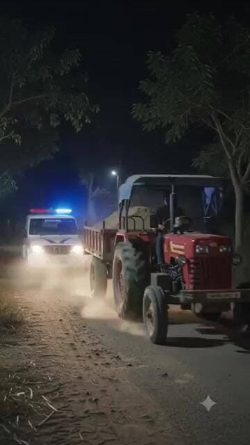 ବିଳମ୍ୱିତ ରାତିରେ ଚୋରା ବାଲି ବୋଝେଇ ଟ୍ରାକ୍ଟର ଜବତ