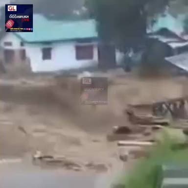 অৰুণাচল প্ৰদেশত ধাৰাসাৰ বৰষুণৰ ফলত বানত বুৰিছে বিস্তীৰ্ণ অঞ্চল।