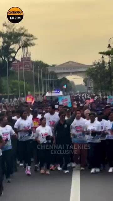 Vijay Rub #Vijay #StartRunStopDrugs #Marathon #SayNotoDrugs #trending chennaitalkies