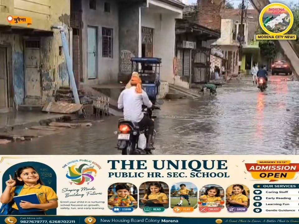 नगर निगम की लापरवाही! वार्ड-2 में बारिश के बाद जलभराव, घरों से निकलना हुआ मुश्किल
#मुरैना #morena #बारिश #नगरनिगम #पार्षद