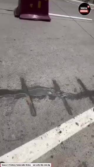 इंसान के ऑपरेशन के साथ अब सड़क का भी ऑपरेशन कर टाका लगाया जा रहा है #short #video #viral #trending #reel #news #khabar #s