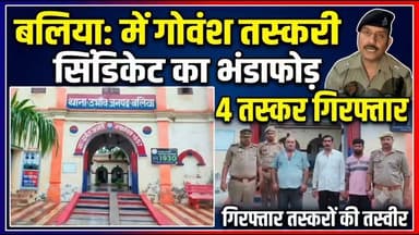 🚨 बलिया पुलिस का बड़ा एक्शन: गोवंश तस्करी सिंडिकेट का भंडाफोड़! 🚨
उभांव थाना पुलिस ने मुस्तैदी दिखाते हुए गोवंश तस्करी करने वाले एक शातिर गिरोह की कमर तोड़ दी है। चेकिंग के दौरान पुलिस ने घेराबंदी करके 13 राशि गोवंश को मुक्त कराया और मौके से 4 शातिर तस्करों को गिरफ्तार किया है!
🔹 क्या-क्या हुआ बरामद?
13 राशि अवैध गोवंश
04 गाड़ियां (03 मैजिक और 01 पिकअप)
04 अदद नाजायज चाकू
बलिया पुलिस ने तस्करों के खिलाफ गोवध निवारण अधिनियम, पशु क्रूरता अधिनियम और आर्म्स एक्ट के तहत मुकदमा दर्ज कर उन्हें सलाखों के पीछे भेज दिया है। इस बड़ी कामयाबी पर अपर पुलिस अधीक्षक (उत्तरी) श्री दिनेश कुमार शुक्ला जी ने विस्तृत जानकारी दी है।
पुलिस की इस त्वरित कार्रवाई से इलाके के पशु तस्करों में हड़कंप मच गया है! 👏👮♂️
#BalliaPolice #ActionAgainstCrime #UPPolice #LawAndOrder #AntiSmuggling #CrimeNews #Ballia