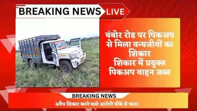 टोंक में नीलगाय के अवैध शिकार का खुलासा
डीएसटी टीम की बड़ी कार्रवाई, 4 मृत नीलगाय बरामद
बंबोर रोड पर पिकअप से मिला वन्यजीवों का शिकार
#BreakingNews
#PoliceAction
#CrimeUpdate
#WildlifeCrime (वन्यजीव शिकार की खबर)
#IllegalMining (अवैध बजरी/खनन की खबर)
#TonkPolice
#LawAndOrder
#Exclusive
#TopStory
#NewsAlert