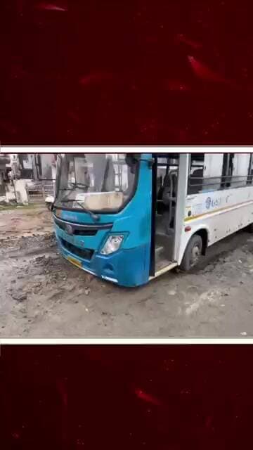 || વિસનગરમાં એલ.આઈ.સી બિલ્ડીંગ પાસે કાદવમાં એસ.ટી.બસ ફસાઈ || Bjp Visnagar || #livenews #topnews
