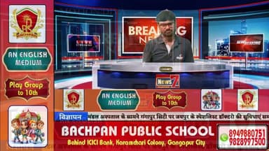 Live 'खबरनामा' दिनभर की तमाम खबरें,अजय भारद्वाज के साथ, सबसे तेज, सबसे पहले, हर खबर पर पैनी नजर #NewsLive #News7Rajasthan #newsrajasthan #news #Sport #cmorajsthan #PMOofIndia #rajasthan