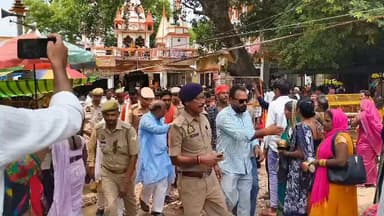 तेरस को लेकर कुन्दौरा महादेव मंदिर पहुंचे डीसीपी, सुरक्षा व्यवस्था का लिया जायजा