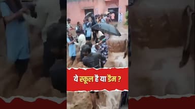बारिश ने किया स्कूल का बुरा हाल #SchoolWaterlogging #Rajasthan #TheHoHalla