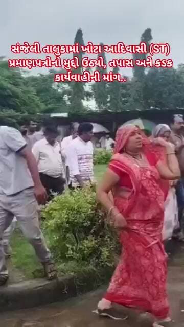 સંજેલી તાલુકામાં ખોટા આદિવાસી (ST) પ્રમાણપત્રોનો મુદ્દો ઉઠ્યો, તપાસ અને કડક કાર્યવાહીની માંગ..