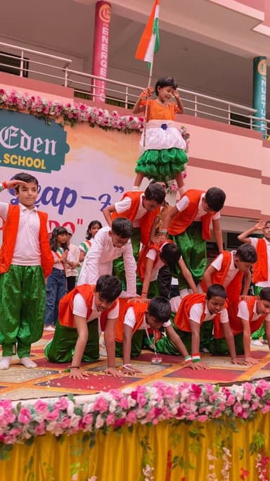 स्वतंत्रता दिवस के शुभ अवसर पर किंग्स ईडन इंटरनेशनल स्कूल में दिखा अद्भुत नजारा....