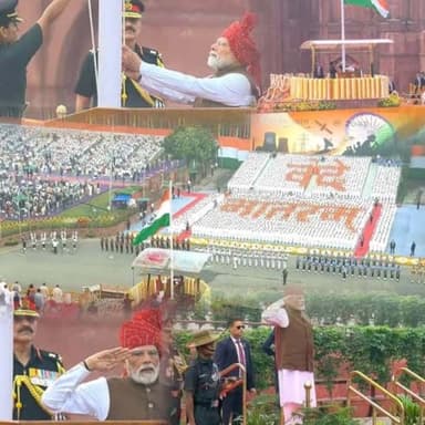 लाल किले से पीएम मोदी का संदेश: विकसित भारत के संकल्प के साथ आत्मनिर्भरता, युवा शक्ति और राष्ट्रीय सुरक्षा पर जोर
लाल किले से पीएम मोदी का संबोधन, विकसित भारत के संकल्प पर जोर
80वें स्वतंत्रता दिवस पर प्रधानमंत्री नरेंद्र मोदी ने लाल किले की प्राचीर से तिरंगा फहराकर राष्ट्र को संबोधित किया। विकसित भारत 2047, आत्मनिर्भरता, युवा शक्ति, ऊर्जा, रक्षा और तकनीक पर जोर दिया।
पीएम मोदी स्वतंत्रता दिवस 2026
प्रधानमंत्री नरेंद्र मोदी, स्वतंत्रता दिवस 2026, लाल किला, पीएम मोदी भाषण, 80वां स्वतंत्रता दिवस, विकसित भारत 2047, आत्मनिर्भर भारत, युवा शक्ति
लाल किले की प्राचीर से स्वतंत्रता दिवस पर तिरंगा फहराते प्रधानमंत्री नरेंद्र मोदी
लाल किले की प्राचीर से तिरंगा फहराने के बाद राष्ट्र को संबोधित करते प्रधानमंत्री नरेंद्र मोदी।
लाल किले से पीएम मोदी का संदेश: विकसित भारत के संकल्प के साथ आत्मनिर्भरता, युवा शक्ति और राष्ट्रीय सुरक्षा पर जोर
80वें स्वतंत्रता दिवस पर प्रधानमंत्री नरेंद्र मोदी ने लाल किले की प्राचीर से फहराया तिरंगा, ‘विकसित भारत 2047’ के लक्ष्य को दोहराया; युवा, तकनीक, ऊर्जा, रक्षा और स्वदेशी उत्पादन को बताया विकास की प्रमुख ताकत
नई दिल्ली। देश के 80वें स्वतंत्रता दिवस के अवसर पर प्रधानमंत्री नरेंद्र मोदी ने शनिवार को ऐतिहासिक लाल किले की प्राचीर से राष्ट्रीय ध्वज फहराया और राष्ट्र को संबोधित किया। प्रधानमंत्री ने स्वतंत्रता संग्राम के वीरों और देश के लिए बलिदान देने वाले महानायकों को नमन करते हुए भारत को वर्ष 2047 तक विकसित राष्ट्र बनाने के संकल्प को दोहराया। उन्होंने आत्मनिर्भरता, युवा शक्ति, तकनीक, ऊर्जा सुरक्षा, रक्षा क्षेत्र और घरेलू उत्पादन को भारत के भविष्य की महत्वपूर्ण आधारशिला बताया।
लाल किले पर पहली बार ‘वंदे मातरम्’ की विशेष प्रस्तुति
इस वर्ष के स्वतंत्रता दिवस समारोह में एक विशेष पहल भी देखने को मिली। लाल किले पर पहली बार समारोह के दौरान राष्ट्रगान से पहले ‘वंदे मातरम्’ की प्रस्तुति हुई। इस वर्ष ‘वंदे मातरम्’ की रचना के 150 वर्ष पूरे होने के संदर्भ में भी समारोह को विशेष महत्व दिया गया।
2047 तक विकसित भारत का लक्ष्य
प्रधानमंत्री मोदी ने अपने संबोधन में कहा कि भारत को बड़े सपने देखने और उन्हें दृढ़ संकल्प के साथ पूरा करने की आवश्यकता है। उन्होंने वर्ष 2047 तक भारत को विकसित राष्ट्र बनाने के लक्ष्य को सामने रखते हुए कहा कि देश को विकास की गति को और तेज करना होगा।
उन्होंने भारत की आर्थिक और तकनीकी प्रगति का उल्लेख करते हुए आत्मनिर्भरता को