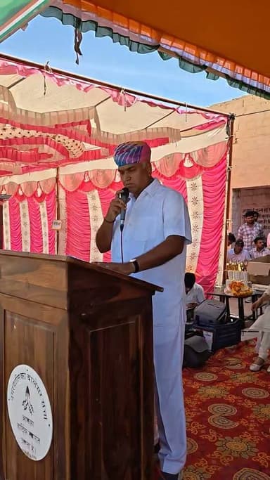 15 अगस्त के पावन पर्व पर उपखंड स्तर शेरगढ़ विधायक बाबु सिंह राठौड़ का उद्बोधन...