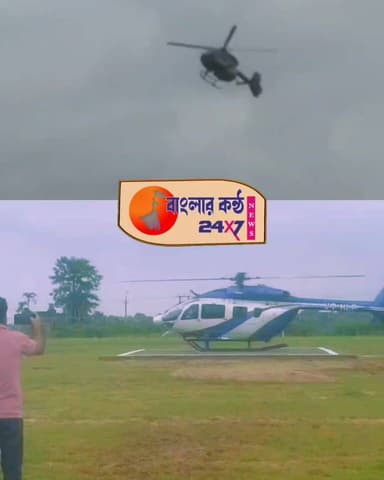 সোমবার মানবাজারে মুখ্যমন্ত্রী শুভেন্দু অধিকারী। রবিবার হেলিকপ্টার ট্রায়ালরান