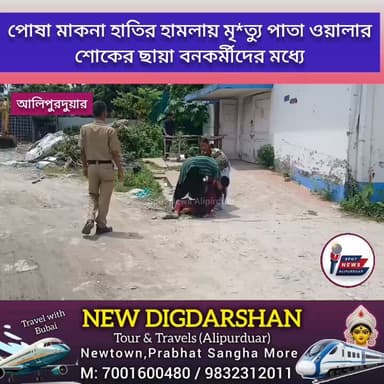 #BREAKING আলিপুরদুয়ার জলদাপাড়ায় পোষা মাকনা হাতির হা*মলায় মৃ*ত্যু পাতা ওয়ালার,শোকের ছায়া বনকর্মীদের মধ্যে।
#highlightseveryone #elephant #BTR