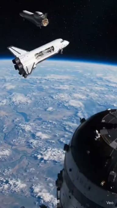 An incredible view of the International Space Station in orbit above Earth. What part of space exploration fascinates you the most? #SpaceStation #ISS #SpaceExploration #Astronomy
