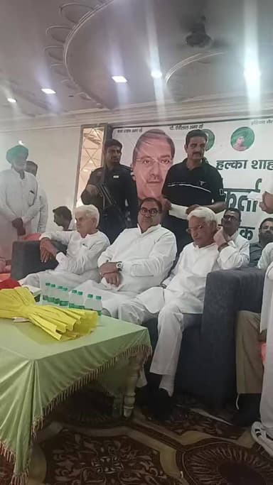 #चौधरी देवीलाल #जयंती का न्योता देने शाहाबाद #पहुंचे इनेलो सुप्रीमो अभय चौटाला