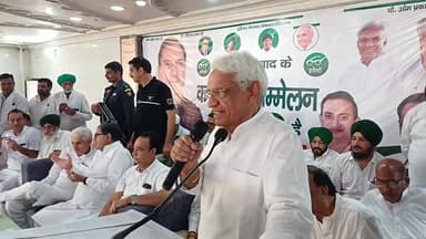 #शाहाबाद इनेलो कार्यकर्ता सम्मेलन में इनेलो सुप्रीमो चौधरी #अभय चौटाला का भव्य अभिनंदन सम्बोधन
