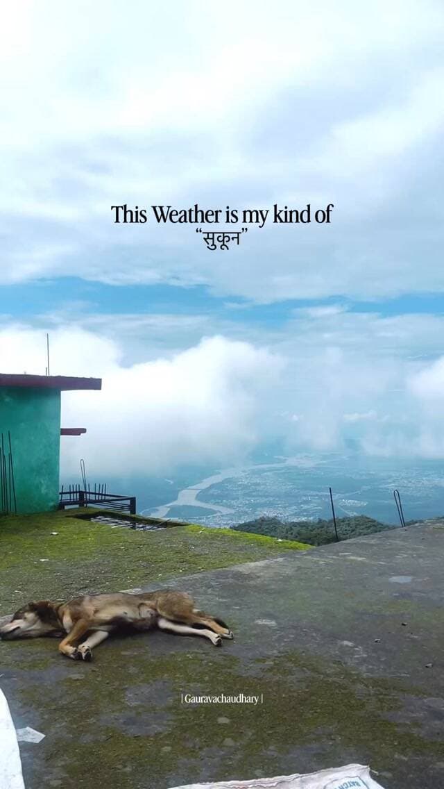 This Weather is my kind of
“सुकून”
.
.
#monsoon #weather