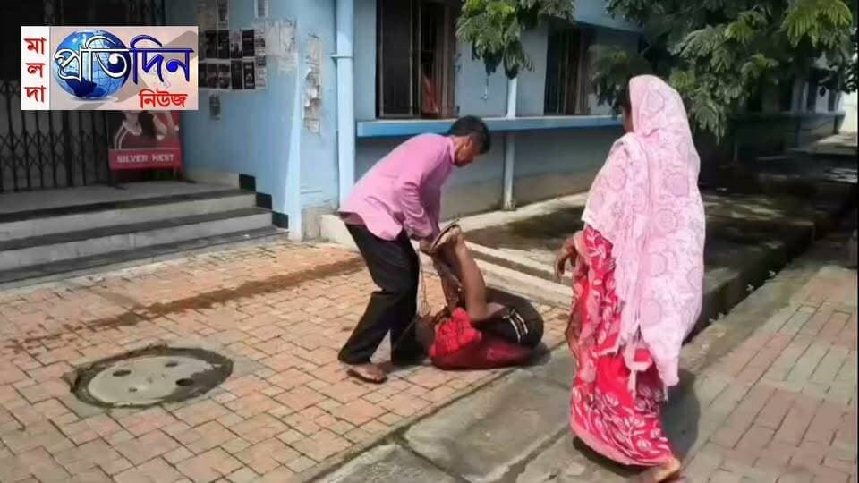 দেবু সিংহ মালদা: অমানবিক! তরতাজা তরুণকে শিকল দিয়ে বেঁধে টানতে টানতে নিয়ে যাচ্ছেন দাদা। প্রতিরোধ করলেই চলছে জুতো দিয়ে মার। সঙ্গে দিদি থাকলেও কোনও প্রতিরোধ করছেন না তিনিও। সোমবার দুপুরে এমনই অমানবিক দৃশ্যের সাক্ষী থাকল মালদা মেডিকেল কলেজ।
পুরাতন মালদার মহিষবাথানী এলাকার বাসিন্দা নুরুল হক। তাঁর ছোটো ছেলে সারিকুল ইসলাম (২৬) জন্ম থেকেই মানসিক ভারসাম্যহীন। পরিবারের দাবি, সাত মাস বয়স থেকে পরিবারের লোকজন সারিকুলের মানসিক ভারসাম্যহীন হওয়ার বিষয়টি বুঝতে পারেন। চিকিৎসার জন্য সারিকুলকে রাঁচিতে পর্যন্ত নিয়ে যাওয়া হয়েছিল। কিন্তু তাতেও কোনও লাভ হয়নি। প্রায় সাত বছর আগে ১০ দিনের জন্য হারিয়ে গিয়েছিল সে। এরপর থেকেই পরিবারের লোকজন সারিকুলকে চোখে চোখে রাখেন। সোমবার পরিবারের লোকজন সারিকুলকে নিয়ে মালদা মেডিকেলে এসেছিলেন প্রতিবন্ধী শংসাপত্রের জন্য। কিন্তু তাঁকে কোনোমতেই নিয়ন্ত্রণে রাখা যাচ্ছিল না। বাধ্য হয়ে পরিবারের লোকজন সারিকুলকে শিকল দিয়ে বেঁধে রেখেছিলেন।