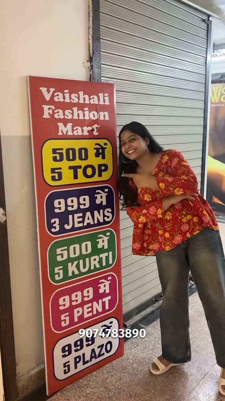 ‼️5 Tops at 500/-🔥
🤩Vaishali Fashion Mart Female Section🔥
🔥 GIRLS, SHOPPING KA MAHA-DHAMAKA AA CHUKA HAI! 🔥💃
📍 Vaishali Fashion Mart par girls ke liye ek se badhkar ek AMAZING COMBOS launch ho chuke hain! 😍🛍️
✨ ₹1000 mein
👖 2 Stylish Jeans
👚 4 Trendy Tops
✨ ₹500 mein
👗 3 Beautiful Kurtis
👖 1 Formal Pant
✨ ₹500 mein
👖 1 Jeans
👚 2 Trendy Tops
✨ ₹400 mein
👖 Jeans + 👗 Kurti Combo
✨ ₹500 mein
👚 5 Stylish Tops
✨ ₹500 mein
👗 5 Beautiful Kurtis
😍 Itne zabardast offers shayad hi kahin aur milenge! Ab wardrobe ko upgrade karna hua aur bhi easy 💖
🌟 Trendy Collection
🌟 Latest Designs
🌟 Premium Quality
🌟 Budget Friendly Prices
👭 Apni bestie, sister ya shopping partner ko tag karo aur jaldi se pahunch jao Vaishali Fashion Mart! 🛍️✨
📍 Vaishali Fashion Mart, Bhopal
⏳ Stock Limited Hai, Offer Kabhi Bhi Khatam Ho Sakta Hai!
💥 Trendy Designs + Budget Friendly Prices
💥 Daily Wear से लेकर Party Wear तक सब कुछ
💥 Limited Stock – जल्दी आओ, best picks ले जाओ 🏃♀️💨
📍 Girls, ये मौका miss मत करना ❗
अपने friends को tag करो 👇 और चलो shopping पर 🛍️💃
.
.
Follow @videsibhopal ack
.
.
.
#bhopal #explorepage #bhopalcity #explorebhopal #cityoflakes