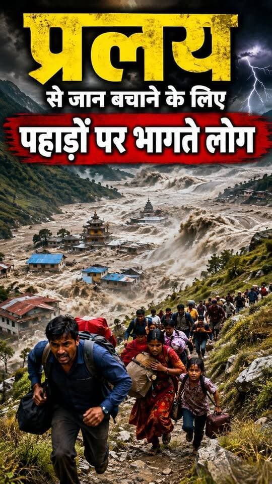 नेपाल प्रलय से जान बचाकर पहाड़ों पर भागते नागरिक #nepalnews #nepalinews #salamindia18 #todaynews #BreakingNews #todaynews #letestnepalnews