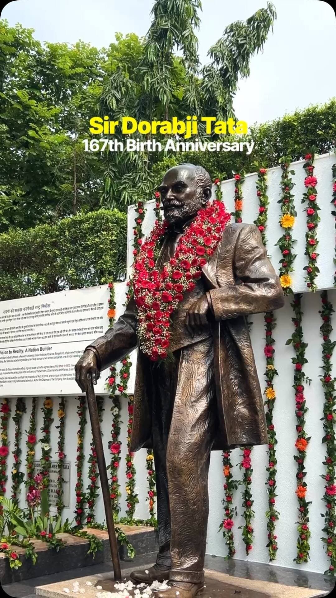 Floral Tributes Offered To Sir Dorabji Tata On His 167th Birth Anniversary Celebrations 💐
#TataSteel #Jamshedpur #Tatanagar #DorabjiTata
@tatasteelltd