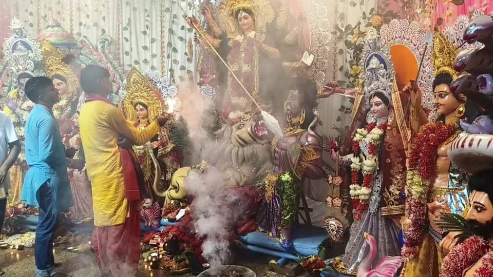 जन्माष्टमी मूर्ति विसर्जन आरतीब #सुपौल