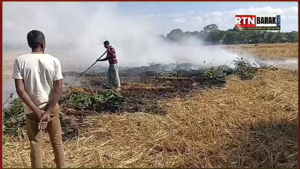 ♦️ গোবিন্দপুরে অটোরিকশা দিয়ে ধান মাড়া দিতে গিয়ে অগ্নিকাণ্ড,
♦️ জ্বলে ছাই অটো সহ সোনালী ধান, সর্বস্বান্ত কৃষক আতিকুলের সরকারি সাহায্যে দাবি।