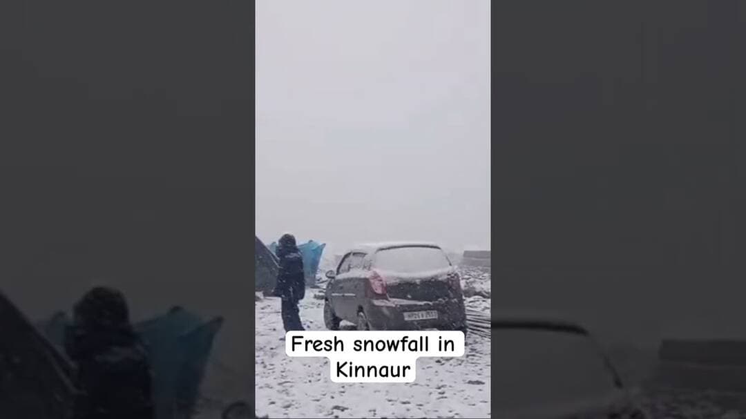 Fresh snowfall #Kinnaur
