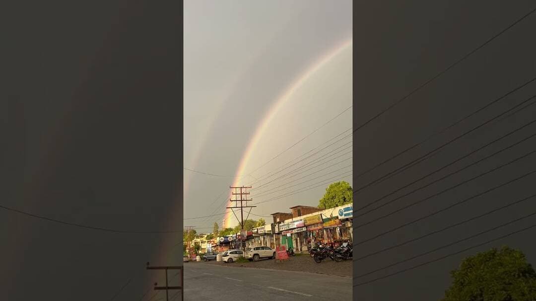 Beautiful rainbow #paontasahib