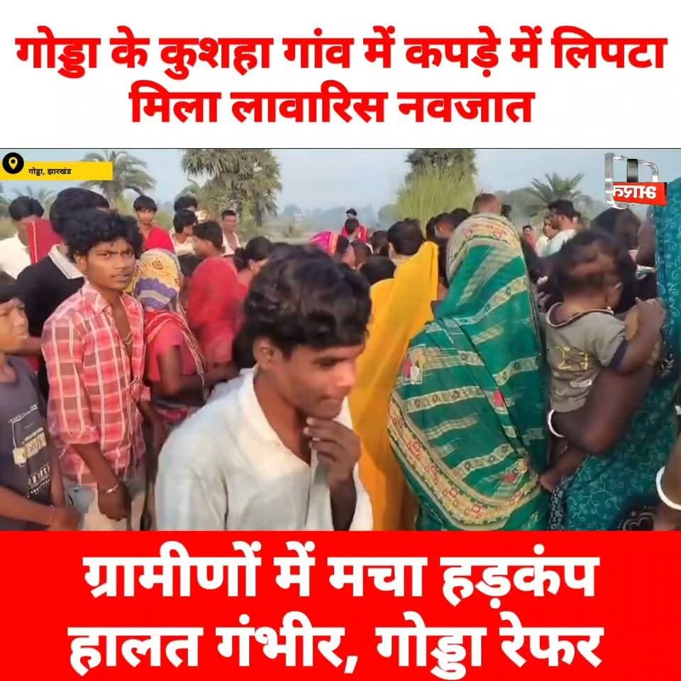 गोड्डा के कुशहा गांव में कपड़े में लिपटा मिला ला@वा@रिस न@वजा@त, ग्रामीणों में मचा हड़कंप; हालत गंभीर, गोड्डा रेफर
#GoddaNews #viralvideoシ #CrimeNews #trendingvideo #mahagamaNews