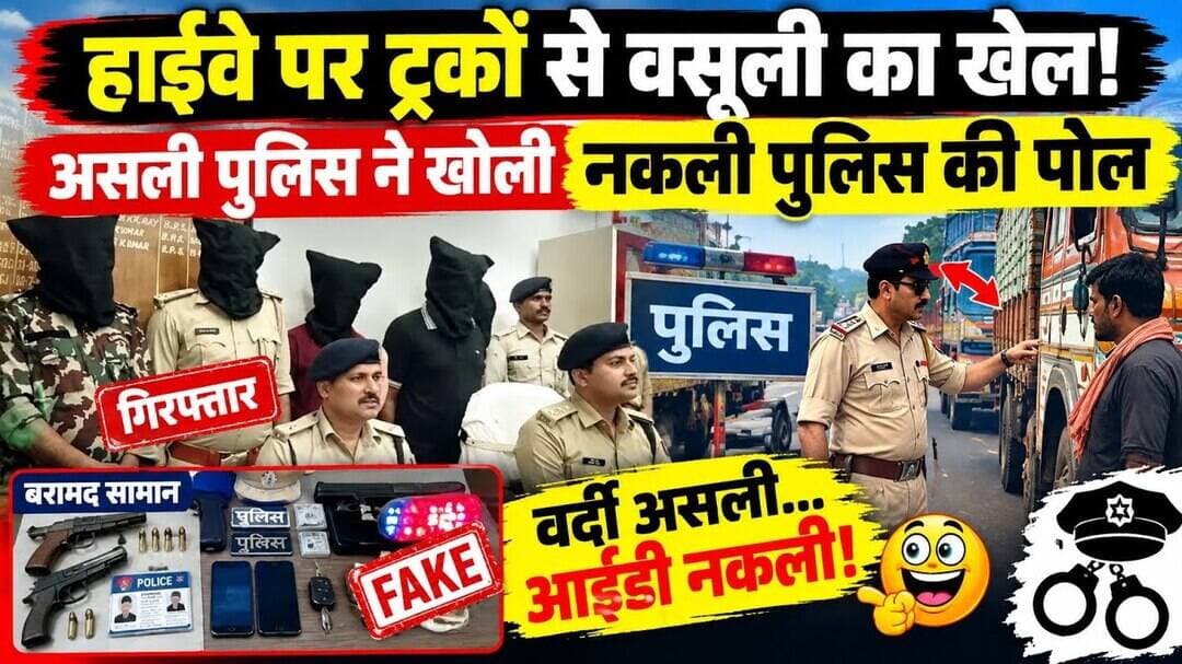रोहतास: असली पुलिस ने नकली पुलिस की खोली पोल! #Rohtas #Sasaram #Naklipolice