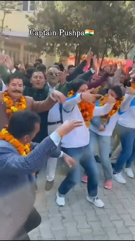 हिमाचल प्रदेश के जिला सिरमौर शिलाई से एशियन गेम्स में कबड्डी टीम कप्तान , गोल्डन गर्ल्स पुष्पा राणा की नाटी