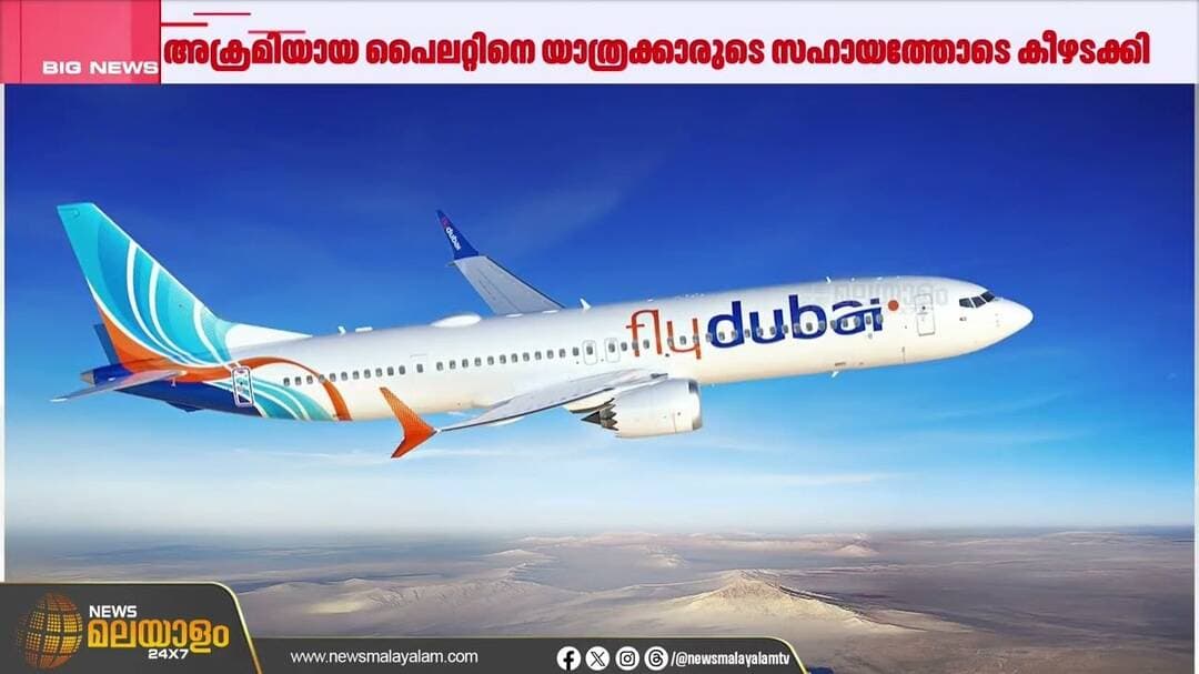 ഫ്ലൈദുബായ് വിമാനം സഹപൈലറ്റ് റാഞ്ചി ഇടിച്ചിറക്കാൻ ശ്രമിച്ചെന്ന് റിപ്പോർട്ട്